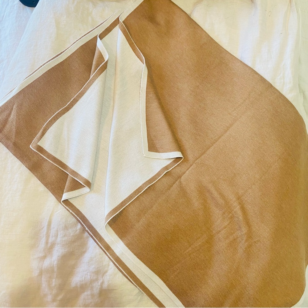 Chico’s Tan and White cape/scarf
